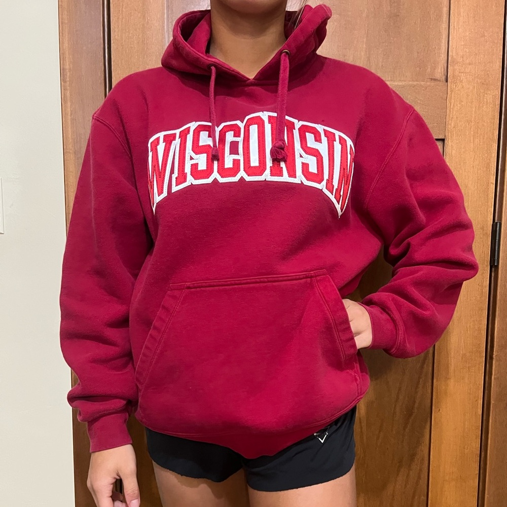 Wisconsin Red Hoodie